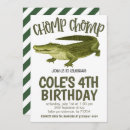 Search for alligator birthday invitations Party in the swamp