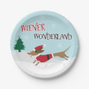 Search for dachshund christmas plates Santa claus