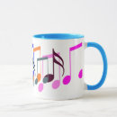 Search for music symbol mugs Colourful