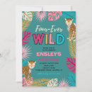 Search for jungle 4th birthday invitations Fourever wild