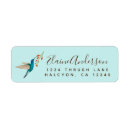 Search for hummingbird return address labels Colourful