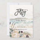 Search for beach 40th birthday invitations Typography