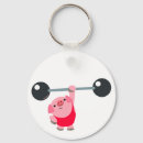 Search for weightlifting key rings Cartoon