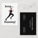 Search for runner business cards Running