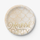 Search for mermaid paper plates Birthday