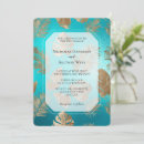 Search for turquoise gold wedding invitations Chic