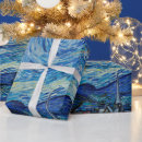 Search for van gogh wrapping paper The starry night