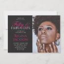 Search for fifty and fabulous invitations Modern