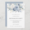 Search for dusty blue floral invitations Feminine