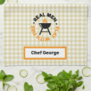 Search for funny chef tea towels Bbq