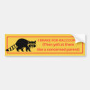 Search for raccoon bumper stickers Racoon