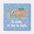 Search for lazy magnets Cartoon illustration