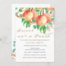 Search for sweet as a peach invitations Rustic