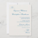 Search for blue and ivory wedding invitations Simple
