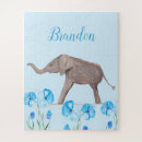 Search for wildlife puzzles Watercolor