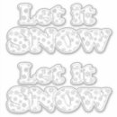 Search for snowfall stickers Let it snow