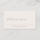 Search for appointment cards Elegant