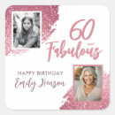 Search for birthday 60 stickers Pink