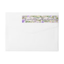 Search for purple floral wedding return address labels Garden