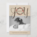 Search for burlap christmas cards Joy