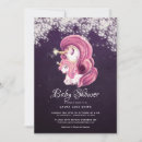 Search for purple glitter baby shower invitations Pastel