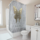 Search for gold butterfly shower curtains Modern