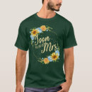 Search for floral wedding tshirts Just married