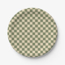 Search for green gingham plates Chequerboard