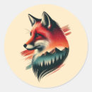 Search for wild fox stickers Animal