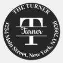 Search for create your own monogram stickers Return address