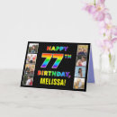 Search for 77th birthday cards 77 years old