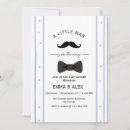 Search for moustache baby shower invitations Elegant