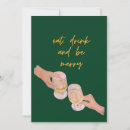 Search for eat drink and be merry cards Green