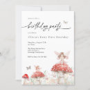Search for woodland fairy birthday invitations Mushroom