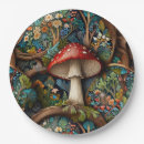 Search for mushrooms paper plates Boho