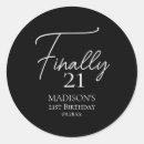 Search for surprise party stickers Adult birthday