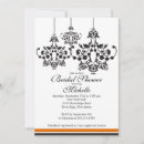 Search for chandelier bridal shower invitations Black