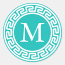 Search for circular monogram stickers White