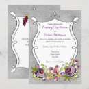 Search for plum and silver wedding invitations Purple