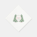 Search for pink and green monogram napkins For her
