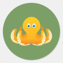 Search for octopus illustration stickers Cute