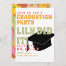 Search for vintage graduation invitations Botanical