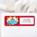 Search for comic return address labels Superhero