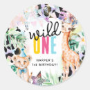 Search for zebra print birthday stickers Jungle