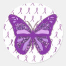 Search for purple ribbon stickers Awareness