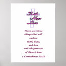 Search for faith hope love posters Bible verse