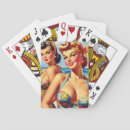Search for bikini playing cards Pinup