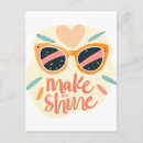 Search for shining postcards Cute