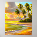Search for palm tree watercolor art Colourful