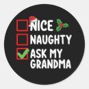 Search for naughty list stickers Santa